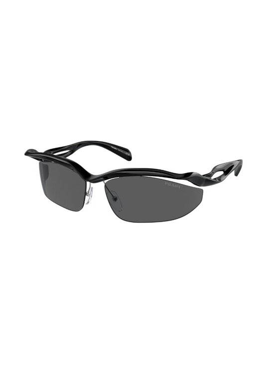 Prada Accessories - PRADA PRA25S 1AB5S0 71 Black Dark Grey Women Sunglasses New